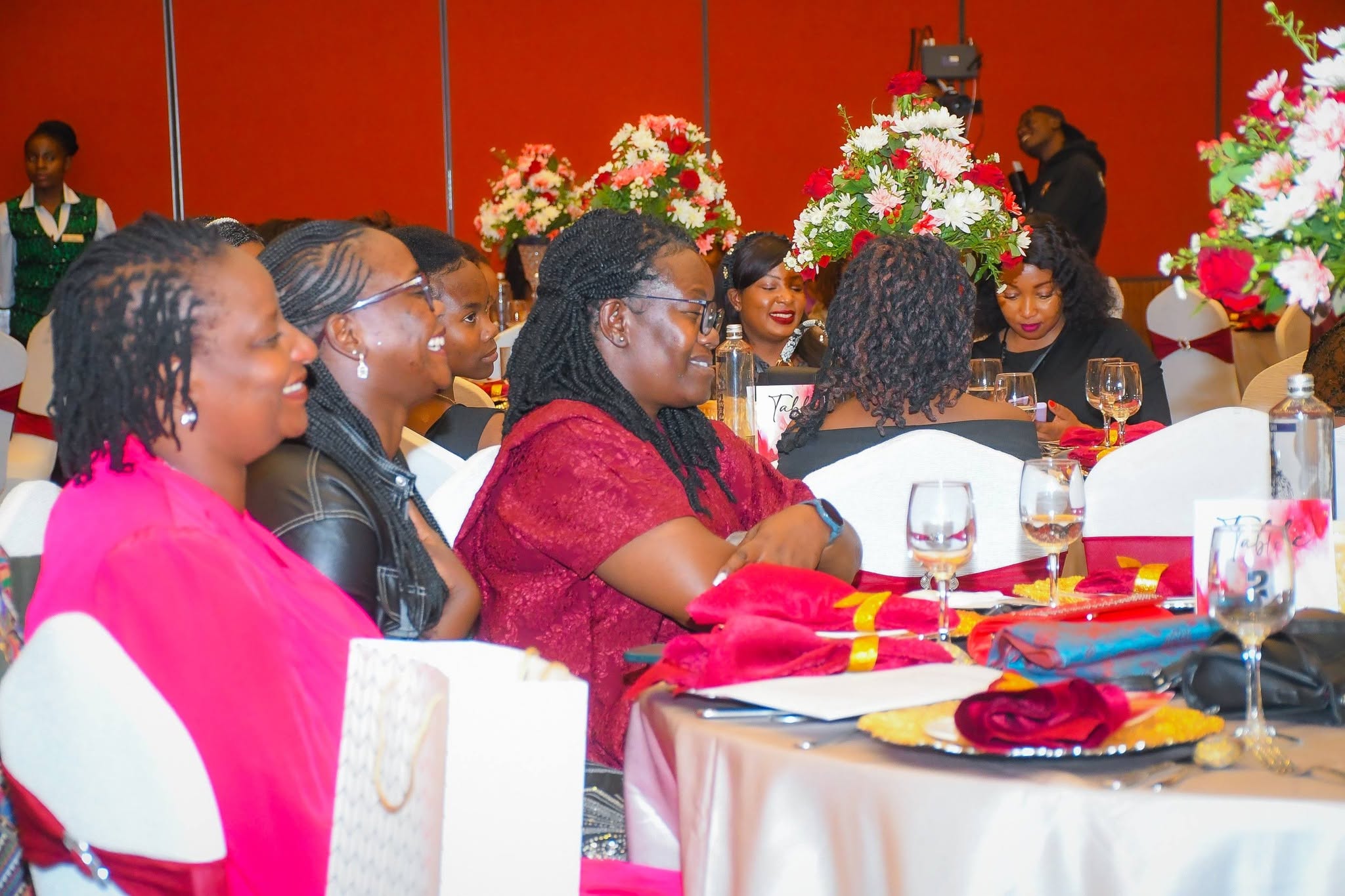 Alumnae sharing ideas during a reunion